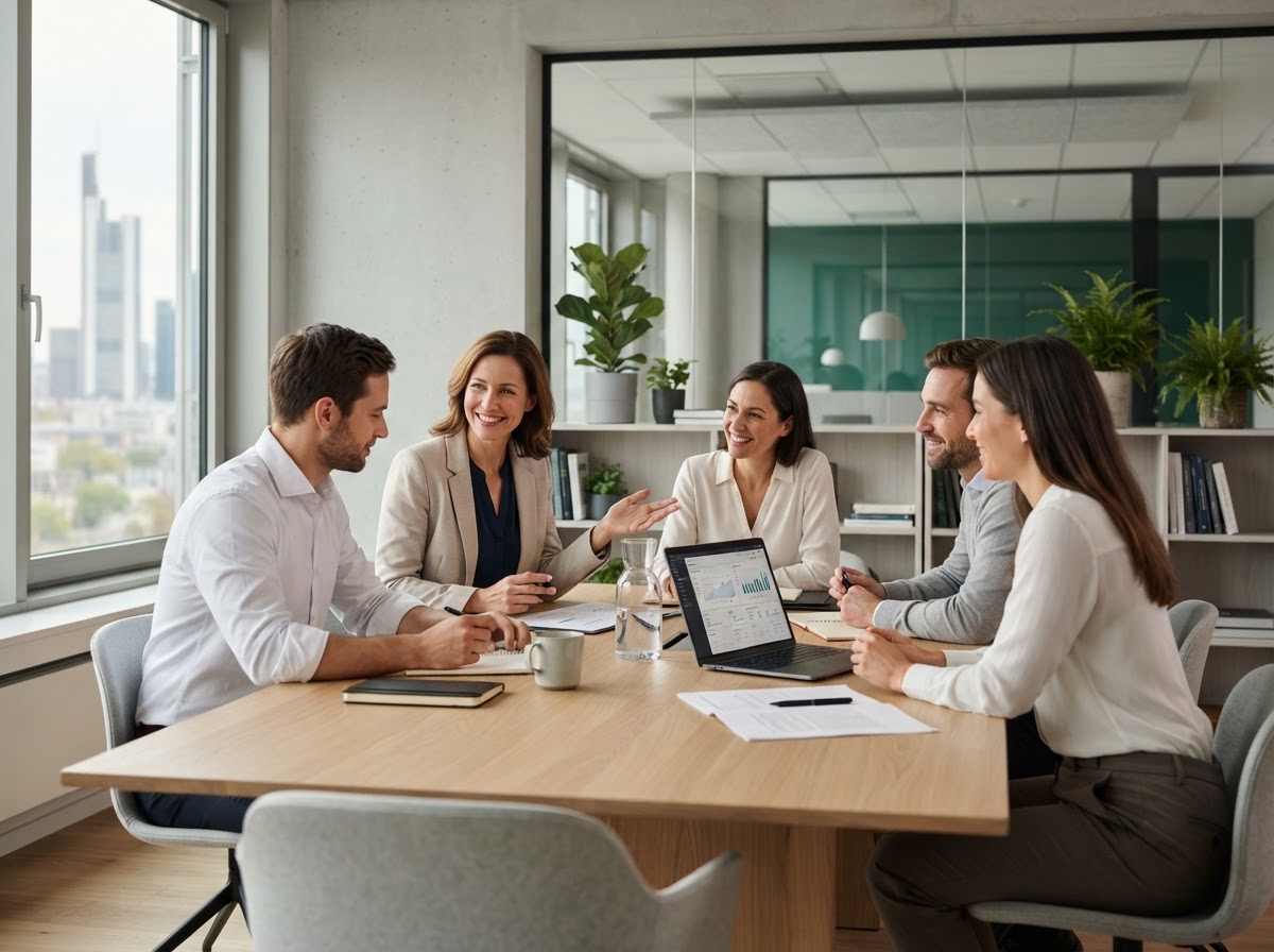 Bogen Vermoheim Team bei der Arbeit mit Analyse-Dashboards